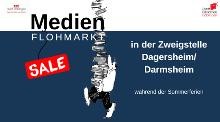 Text: Medienflohmarkt in der Zweigstelle Dagersheim/ Darmsheim während der Sommerferien